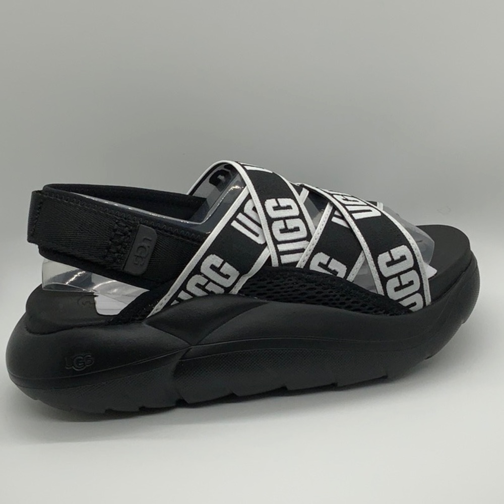 UGG LA CLOUD SANDAL "BLACK / LOGO" SLIDE Sandals
